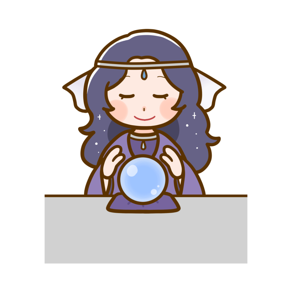 占い師さん　水晶